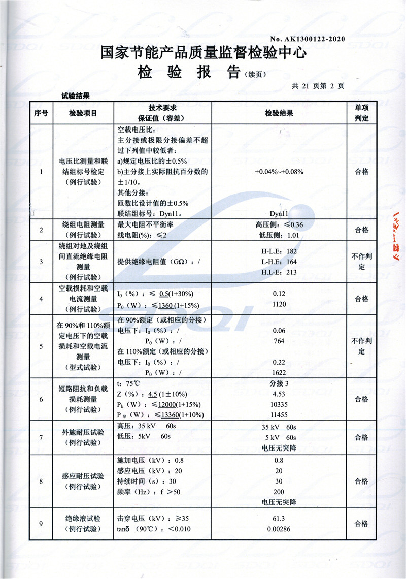 高低压试验报告-S11-1250萨尔图萨尔图萨尔图油浸式变压器-2.jpg